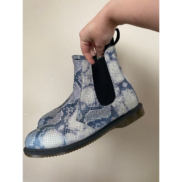 Dr. Martens Shoes - Dr. Martens Flora Faux Snakeskin Chelsea Boots Size 10